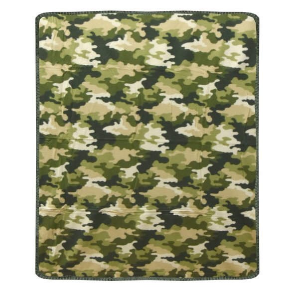Camouflage Fleece Throw 50 x 60 - Picture 4 of 4